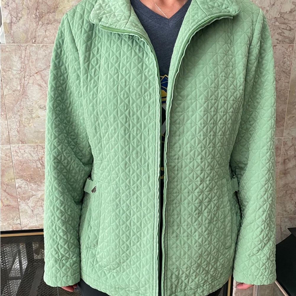 Gallery Women's Mint Quilted Jacket